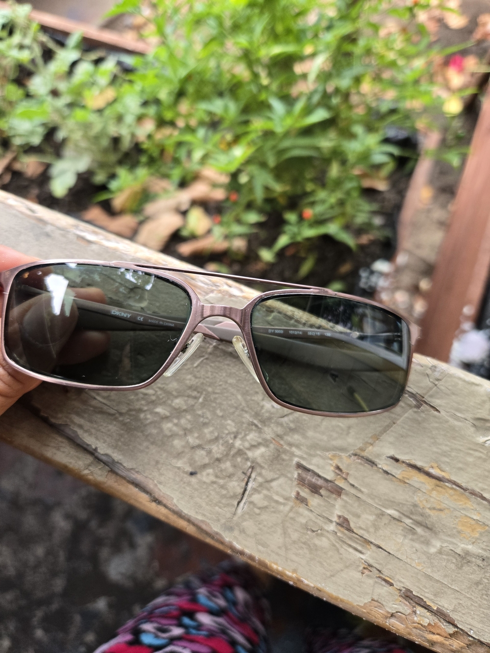 DKNY Vintage Metallic Pink Aviator Sunglasses DY 5003